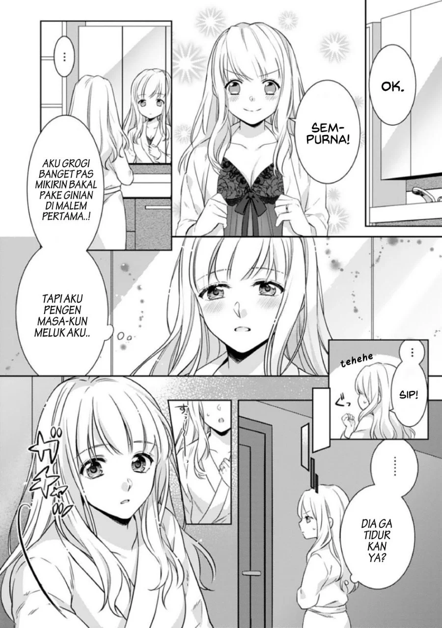 Kekkon made Ecchi wa Kinshi!?: Nengan no Shoya o Mukaeta Futari no Ohanashi. Chapter 1 Gambar 18