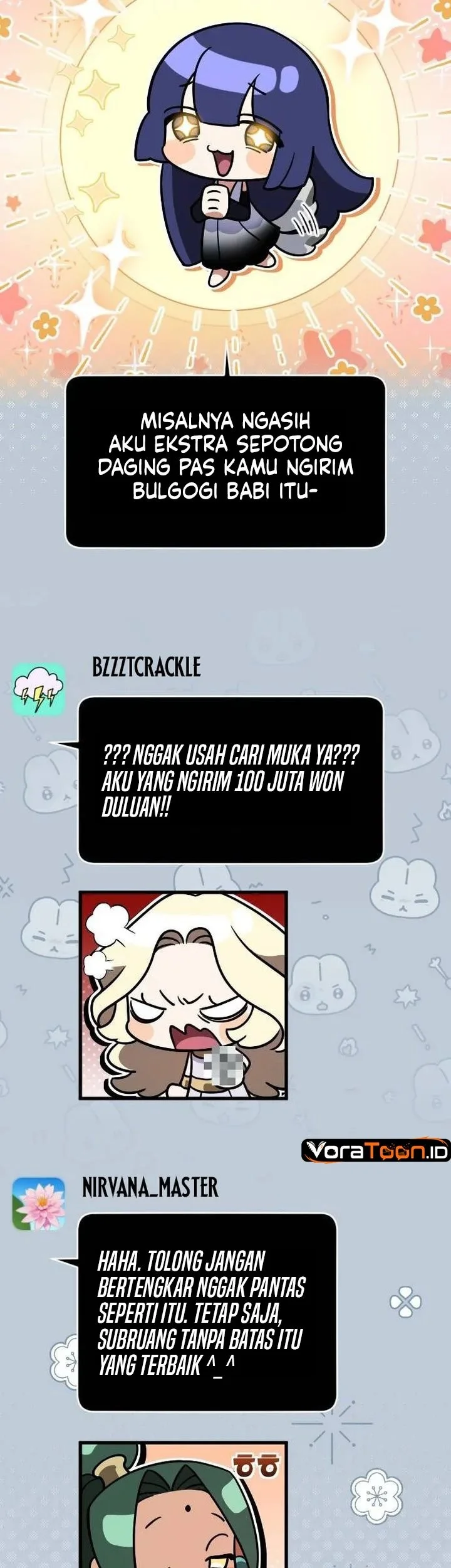 Offering Kimchi Cup Noodles to the Gods' Group Chat Chapter 2 Gambar 46