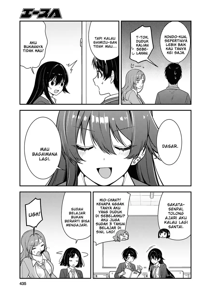 Tonari no Seki no Yankee Shimizu-san ga Kami o Kuroku Sometekita Chapter 12 - Halaman 25