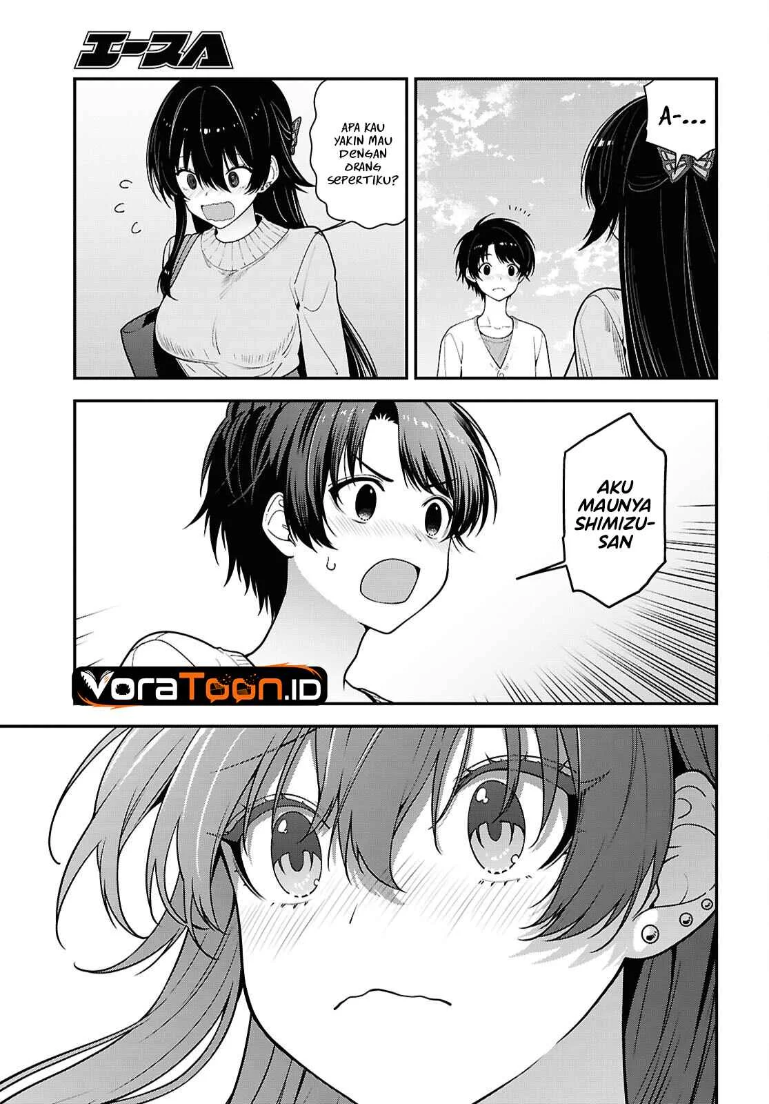Tonari no Seki no Yankee Shimizu-san ga Kami o Kuroku Sometekita Chapter 22 Gambar 19