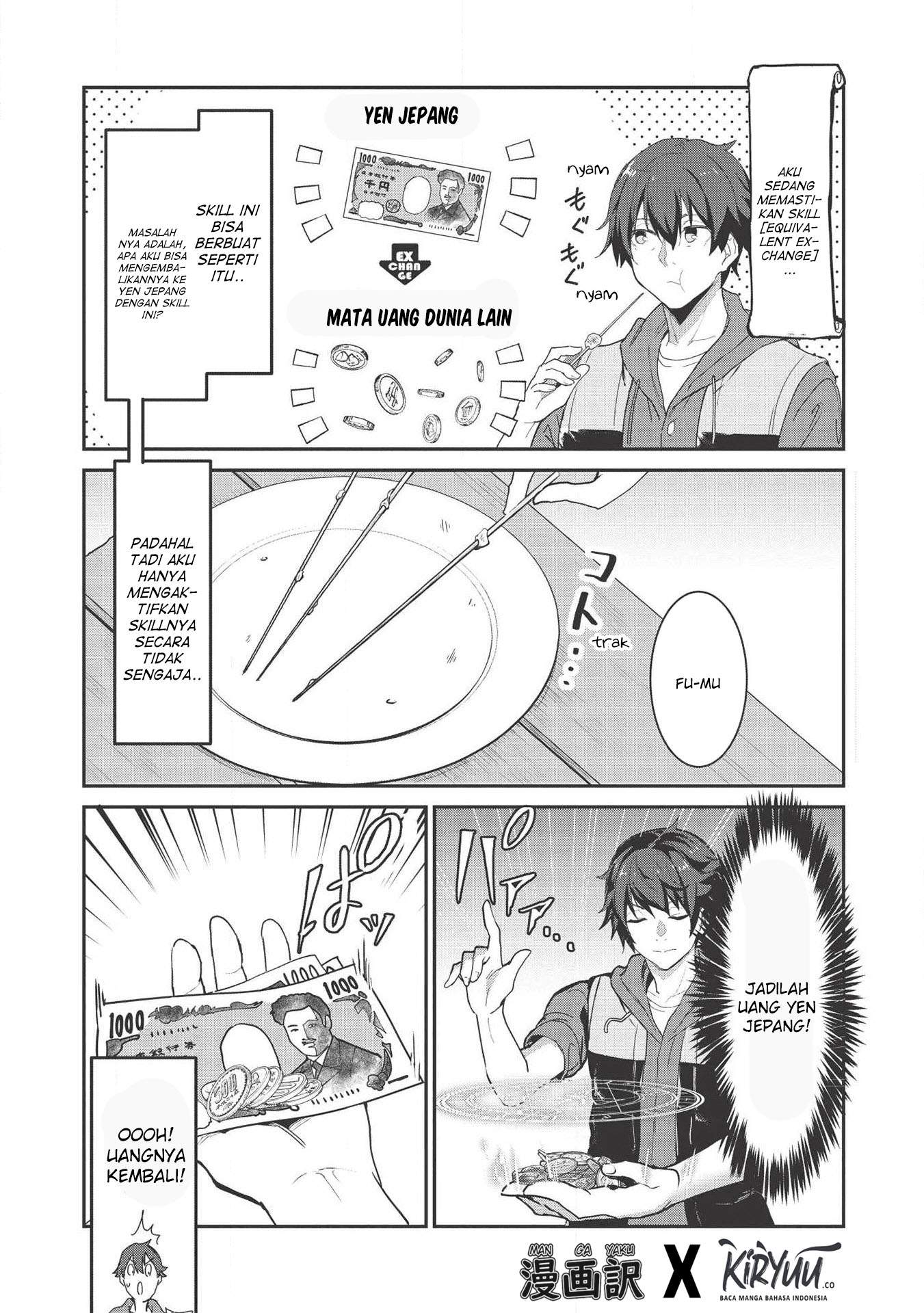 Itsu Demo Jitaku ni Kaereru Ore wa, Isekai de Gyoushoujin o Hajimemashita Chapter 1 Gambar 22